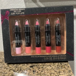 5 Christian Siriano KISS Rose Petals Earth Love Notes RED ROCK Lipstick Crayon - Picture 1 of 3
