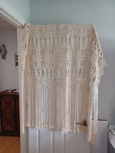Cuerda Macramé Colgante de Pared BOHO Diseño Decoración Hippie 40 W x 62 L - Imagen 1 de 4