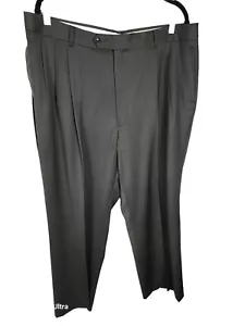 Jones New York Men's Sz 39W Green Color 100% Wool Pleated Slacks Pants S51 - Picture 1 of 24