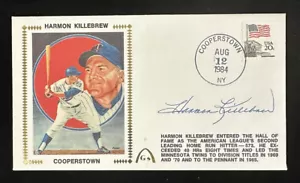Harmon Killebrew Minn. Twins HOFer SIGNED 1984 FDC / Gateway Envelope w/Hologram - Picture 1 of 2