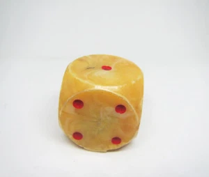 Vintage Lucky Dice Gambling Casino Big Oversized Plastic Resin Board Game 1 1/4" - Picture 1 of 11