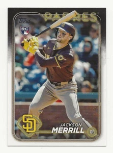 2024 Topps Factory Set JACKSON MERRILL Rookie Image Variation PADRES RC #699 - Picture 1 of 2