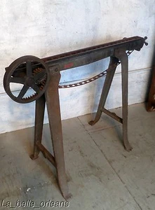 ANTIQUE INDUSTRIAL OLIVER PRECIOUS METAL WIRE STRETCHER MACHINE - Picture 1 of 9