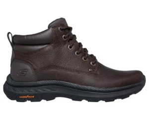 SKECHERS POLLARD - LANSER 205308 MENS CASUAL BOOT BROWN NEW IN BOX - Picture 1 of 5