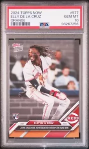 PSA10 2024 TOPPS NOW 577 ELLY DE LA CRUZ ORANGE /5 - Bild 1 von 2