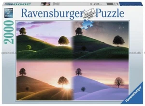 Atmospheric trees and mountains ~ Seasons Illustration 2000pc Jigsaw Puzzle - Picture 1 of 2