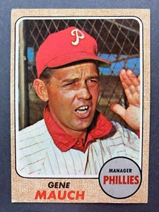 1968 Topps #122 Gene Mauch MG (Philadelphia Phillies) - Bild 1 von 2