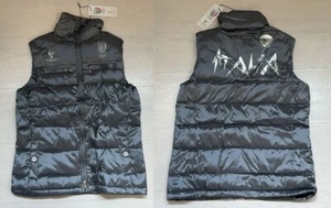 10050 FREDDY ITALIA DONNA SMANICATO FISI OLIMPIADI INVERNALI JACKET GILET - Imagen 1 de 5