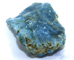 164.40 Ct Natural Untreated Australian Blue Opal Certified Earth Mine Rough - Picture 1 of 5