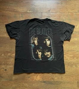 The Beatles Shirt Größe Large L schwarz Y2K Musik Rock Band Album Tour Baumwolle 2012 - Bild 1 von 3