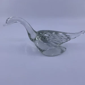Estatuilla de cristal Heisey Glass Flying Goose Wings medio arriba - Imagen 1 de 6