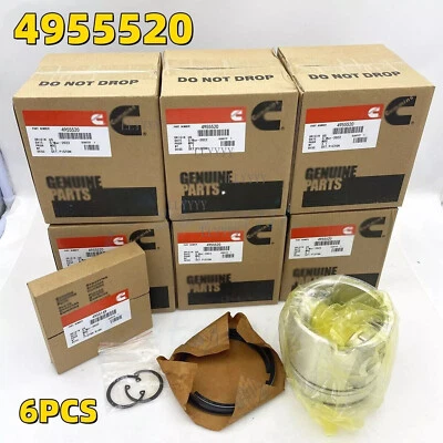 6PCS Piston & Piston Rings Kit STD for Dodge Ram 6.7 Cummins Diesel 2007-2019 - Image 1 of 4