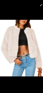 PRETTYGARDEN Women's 2025 Winter Fall Coats Cropped Jacket Faux Fur  - Picture 1 of 1