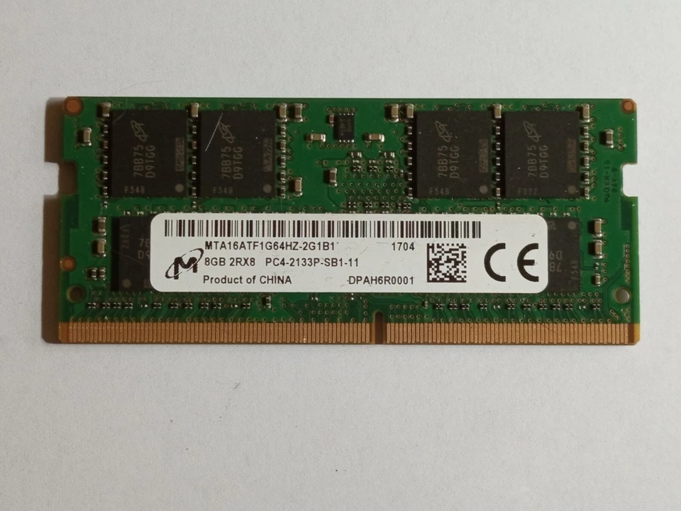 Micron PC4-17000 PC4 2133P 8 GB 1X8 GB DDR4 2RX8 2133 MHz - Immagine 1 di 1