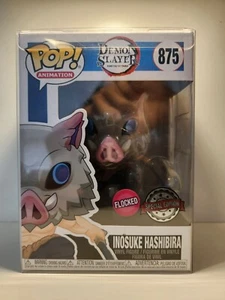Demon Slayer - Inosuke Hashibira Flocked Pop! Vinyl Figure + POP PROTECTOR - Picture 1 of 6