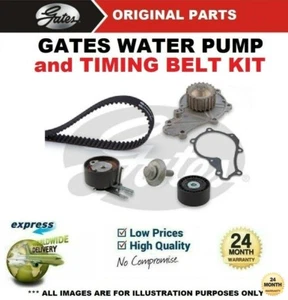 GATES WATER PUMP & TIMING BELT KIT for TOYOTA AYGO 1.4HDi WNB10 2005-2010 - Picture 1 of 8