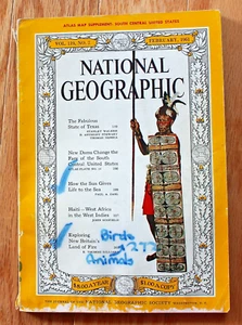 National Geographic febrero 1961 sin mapa; Texas Haití nueva fotosíntesis Gran Bretaña - Imagen 1 de 11