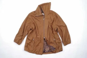 Christ Women's Soft Lightweight Goatskin Leather Parka, SIZE 2XL - Picture 1 of 12