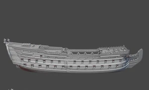 1/700th British Three-Decker HMS Cambridge (Pre 1783) - Foto 1 di 1