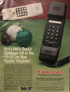 1983 Radio Shack Christmas PRINT AD Electronic Push Button Telephones VTG 1980s - Picture 1 of 5