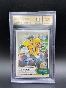 Classics Carson Wentz 2016 automático/25 firmas significativas BGS 10 10 - Imagen 1 de 2