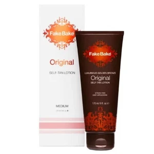 Fake Bake Original Self-Tanning Lotion Lasting Natural Looking Sunless Tanner - Picture 1 of 4