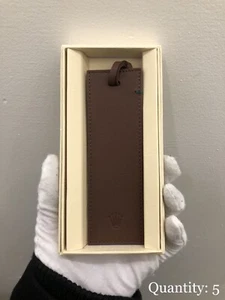 Rolex Signature Brown Leather Bookmark Rare AD VIP Gift N - Bild 1 von 8