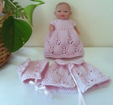 Cute New 5 inch Berenguer Doll with Pink Knitted Outfit And Gift Box.