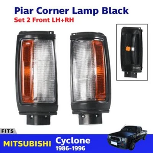 Corner Lamp Lights Lens LH+RH Fits Mitsubishi L200 Mighty Max Truck 1986-96 E06 - Picture 1 of 6