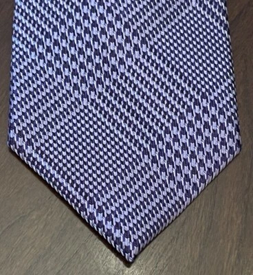 Corbata de cuello Pronto Uomo púrpura 100 % seda pata de gallo para hombre hecha en China Foto 1 de 4