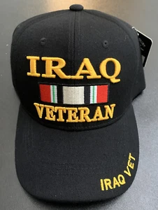 IRAQ VETERAN CAP black adjustable Free Shipping New - Picture 1 of 1