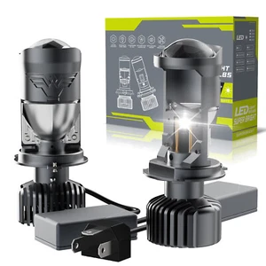 Proyector H4 9003 Kit Faros LED Bombillas Alta Baja Super Blanco 10000LM HB2 - Imagen 1 de 17