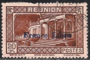 Reunión #220 (A24) - 1943 20fr Museo Leon Dierx, St. Denis Ovpt Francia Libre - Imagen 1 de 1