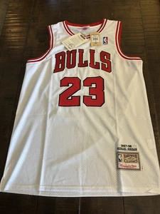 Michael Jordan Mitchell & Ness XL Jersey Size Extra Large New White Stitched NWT - Picture 1 of 23