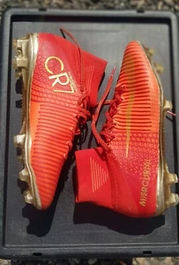 Nike Mercurial CR7 Superfly FG V Football Boots UK Size 4.5 (GS) Orange Gold - Picture 1 of 22