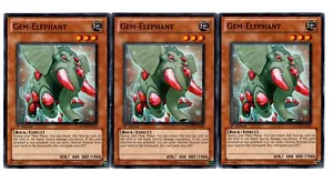Yugioh- 3X Gem-Elephant - Common - 1st Edition - GENF-EN025 - Near Mint - Picture 1 of 1
