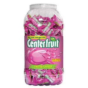 Center Fruit Flavour Bubble Gum Jar Pack of 200 Chewing Gums - Picture 1 of 12