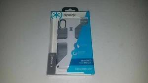Speck CandyShell Grip Case - iPhone X - white black - Picture 1 of 6
