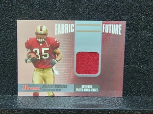 2006 Bowman Micheal Robinson Fabric Of The Future Game Worn Patch/Relic 49er's - Picture 1 of 2