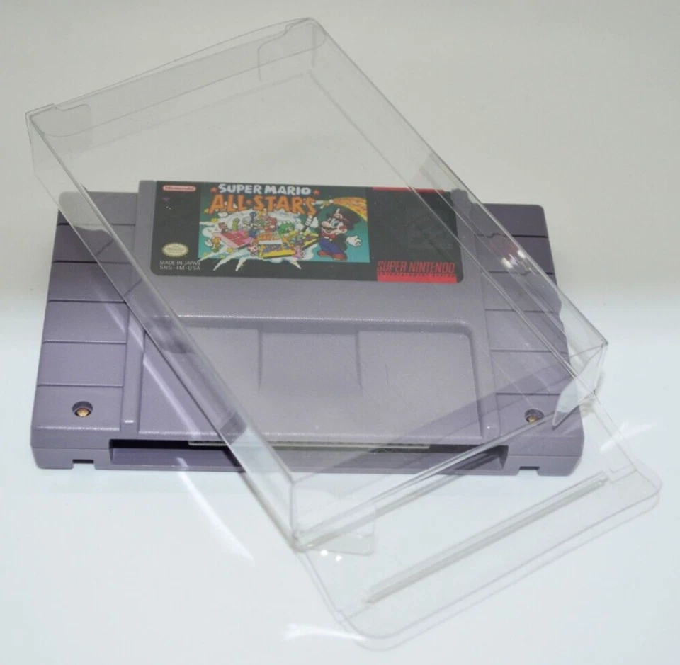 25 fundas protectoras de plástico para cartucho Super Nintendo SNES Foto 1 de 4