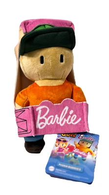 Barbie Stumble Guys 8" Fan Guy PLUSH BUDDIES Figura Edición Limitada 2024 Nuevo con Etiquetas Foto 1 de 2
