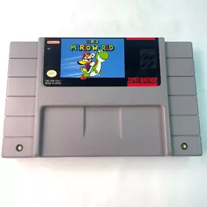 Super Mario World (SNES) Super Nintendo NES Game 1991 CARTRIDGE ONLY - Picture 1 of 9