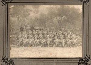Infanteriegruppe österreichisch-ungarischer Soldaten mit Gewehren 1. Weltkrieg Siebenbürgen FOTO - Bild 1 von 3