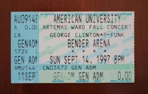 Vintage 1997 George Clinton P-Funk Konzert Ticket Stub - Bild 1 von 2