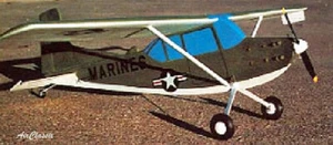 Planes 1/2-A: Cessna OE-2 Bird Dog II para una camiseta Dee 049/051 de Olin Brown - Imagen 1 de 2