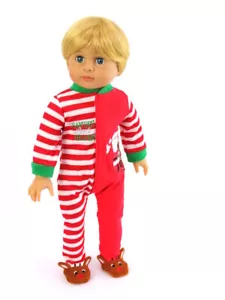 Weihnachten Santa's Little Helper Onsie passt American Girl Puppen - 18" Puppen - Bild 1 von 5
