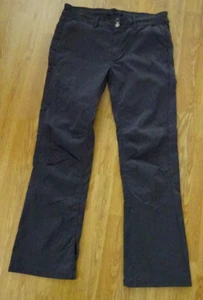 Prana graue Nylon Yoga Trainingshose Damen Roll-up Beine Größe 12 x 32 - Bild 1 von 6