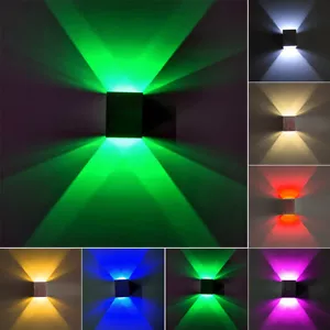 Dimmable/N 3W LED Wall Sconce Lamp Up/Down Bedside Recessed Light Fixture Hotel - Picture 1 of 31