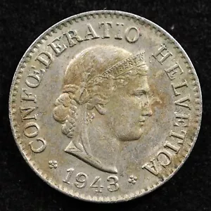 Switzerland 5 Rappen 1943, Coin, Inv#F232 - Picture 1 of 2