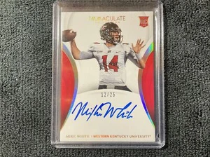 2018 Panini Immaculate Collegiate 12/25. Mike White #156 Rookie Auto RC - Picture 1 of 7